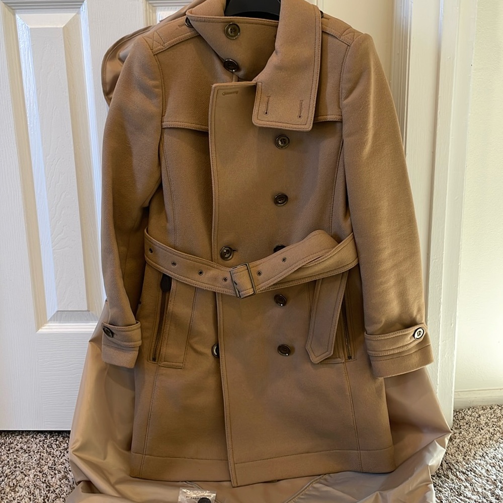 Women’s Burberry Brit trench coat, size 4